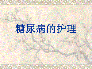 糖尿病的护理.ppt