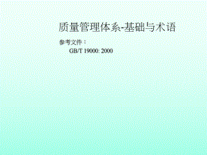 质量管理体系基础与术语.ppt
