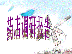 药店调研报告.ppt