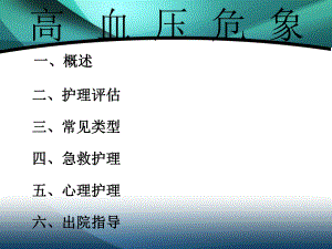 高血压危象护理.ppt