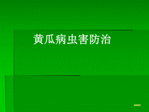黄瓜病虫害防治.ppt.ppt