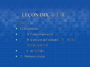 L10孙辉简明法语教程课件(教学课件).ppt