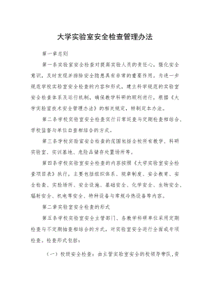 大学实验室安全检查管理办法.docx
