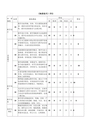 触摸春天 评价及反思.docx