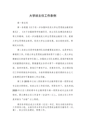 大学班主任工作条例.docx
