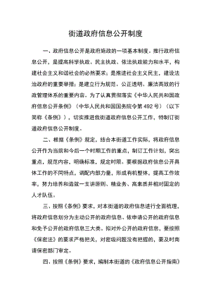 街道政府信息公开制度.docx