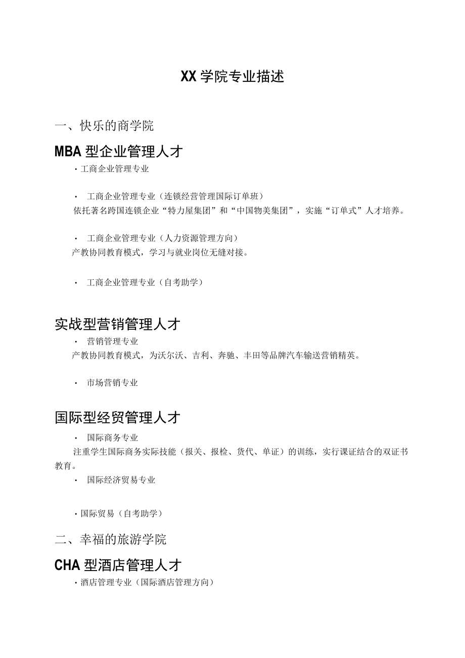 XX学院专业描述.docx_第1页