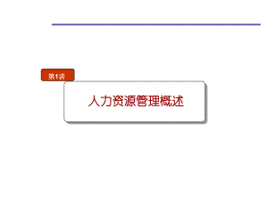 人力资源管理01人力资源管理概述.ppt