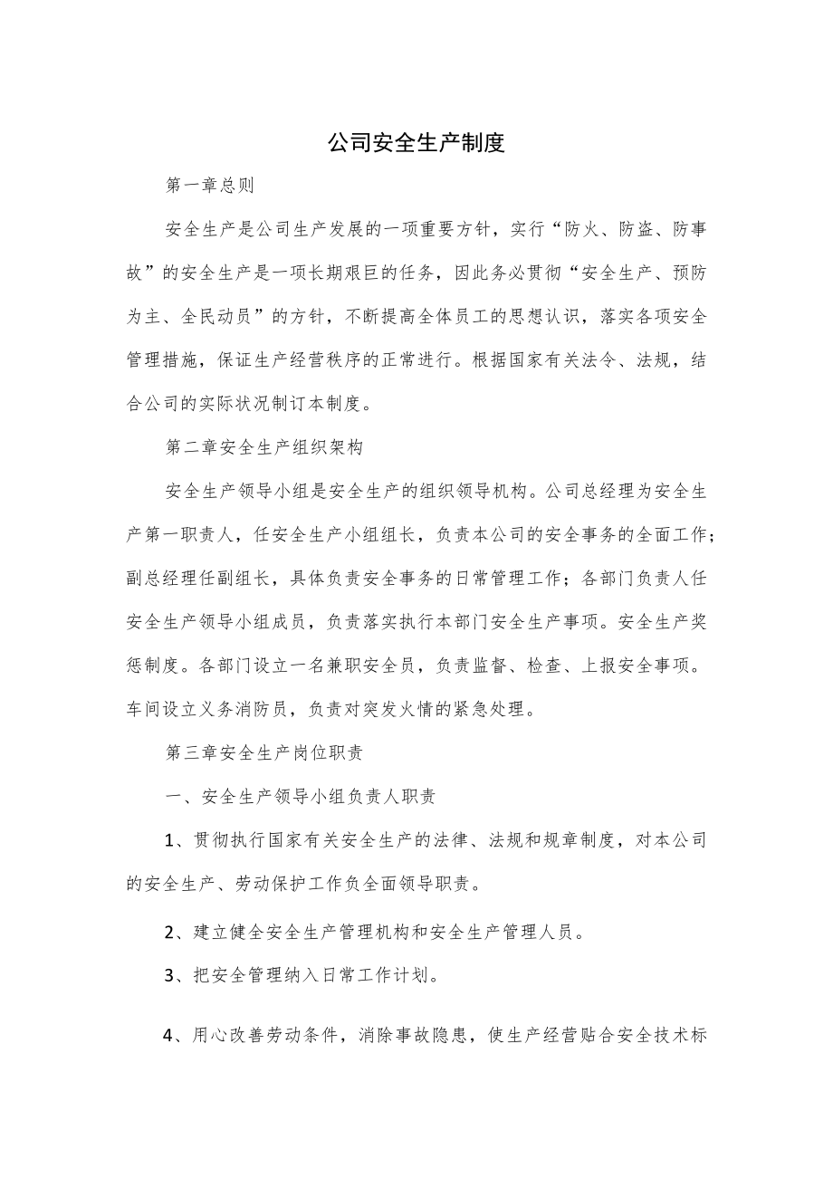 公司安全生产制度（七页）.docx_第1页