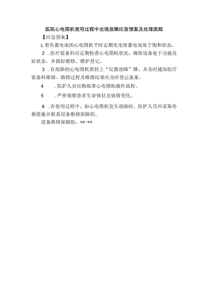 医院心电图机使用过程中出现故障应急预案及处理流程.docx