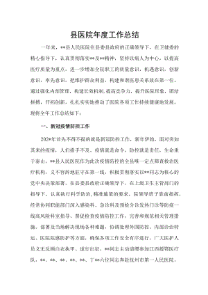 县医院年度工作总结.docx