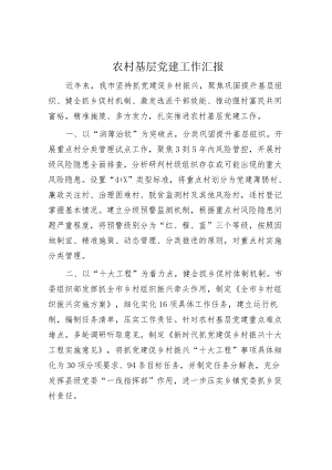 农村基层党建工作汇报.docx