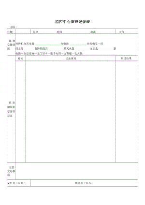 监控中心值班记录表.docx