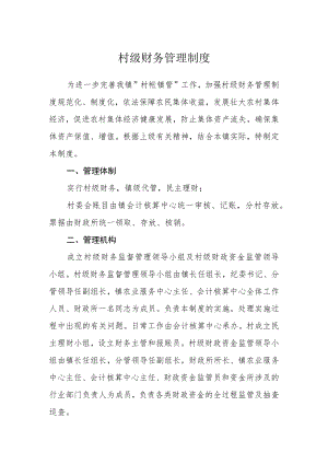 村级财务管理制度.docx