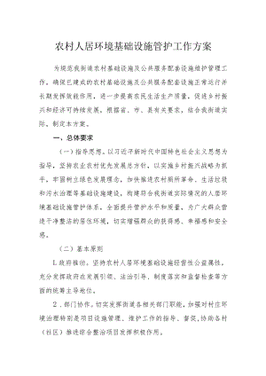 农村人居环境基础设施管护工作方案.docx