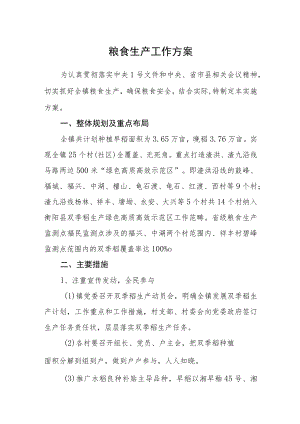 粮食生产工作方案.docx