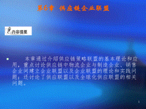 供应链管理供应链策略联盟.ppt