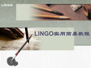 培训教案——LINGO.ppt