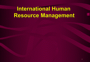 国际人力资源管理4.ppt