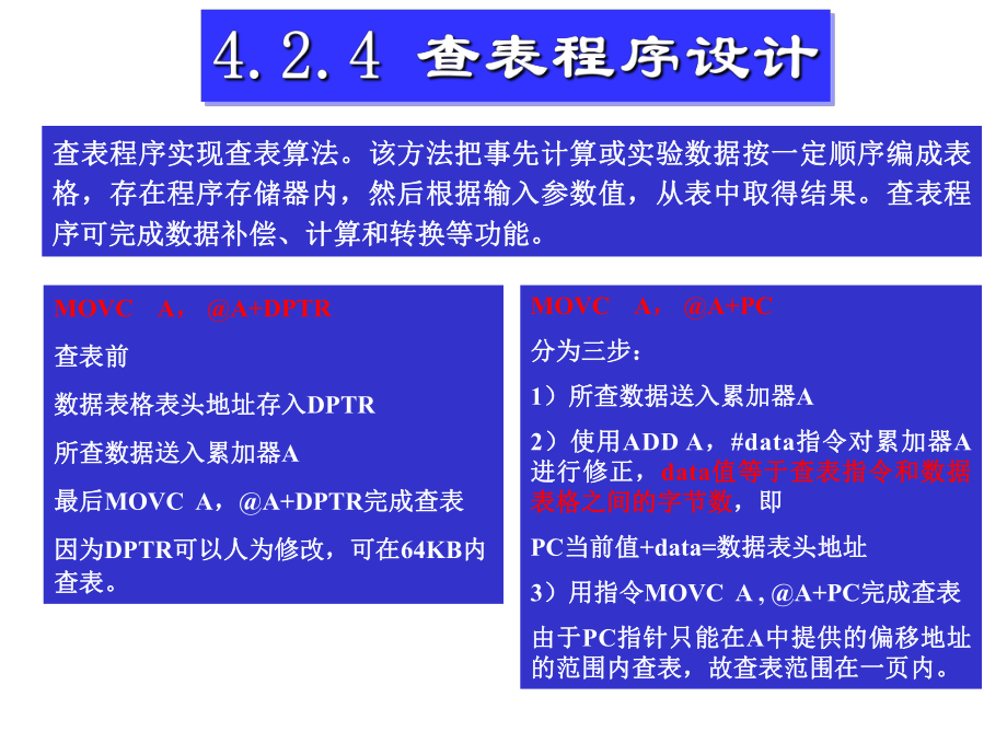 12汇编语言程序设计查表与散转程序设计.ppt_第2页