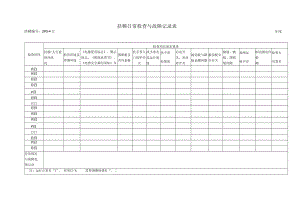 扶梯日常检查与故障记录表.docx