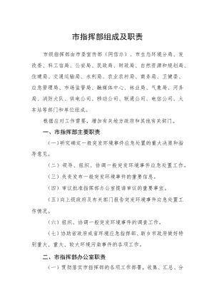 市指挥部组成及职责.docx