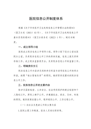 医院信息公开制度体系.docx