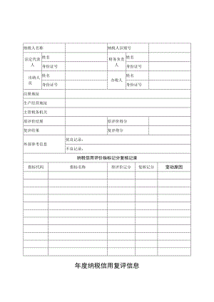 年度纳税信用复评信息.docx
