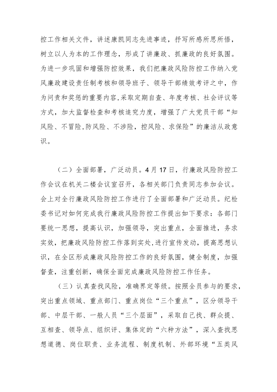 （5篇）廉洁风险防控自查报告.docx_第3页