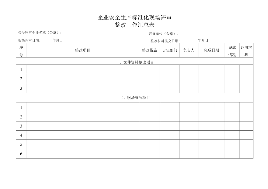 企业安全生产标准化现场评审.docx_第1页