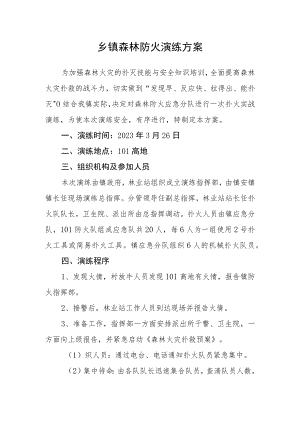 乡镇森林防火演练方案.docx