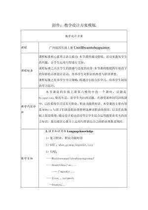 四年级上册Unit11Iwanttobeapainter. 教学设计.docx