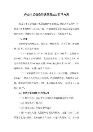 舟山市经信委系统危房抗台行动方案.docx