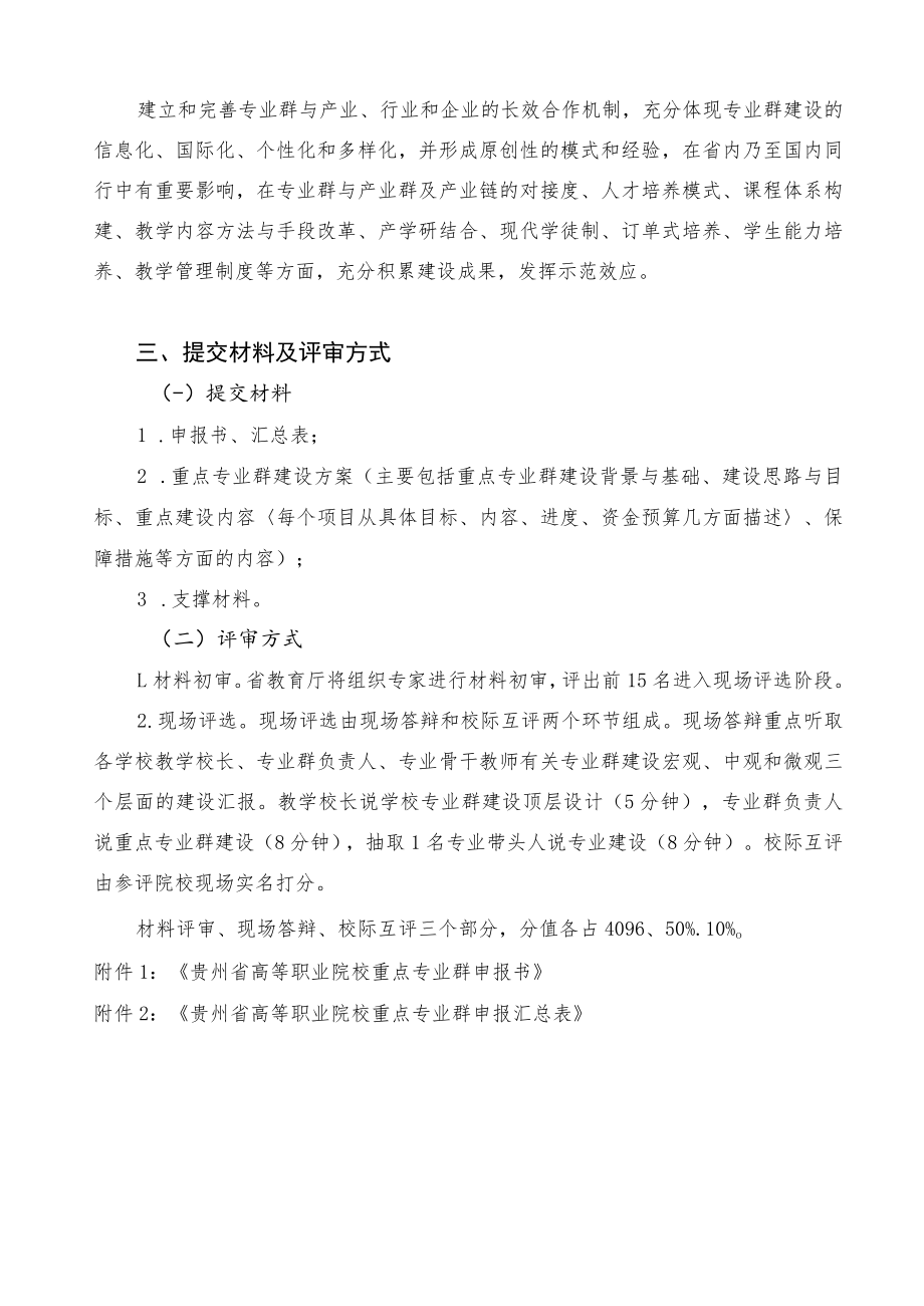 贵州省高等职业教育人才培养质量提升工程重点专业群建设项目申报指南.docx_第3页
