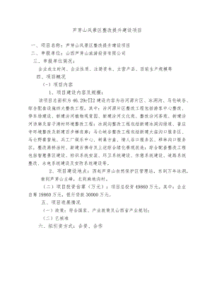 芦芽山风景区整改提升建设项目.docx