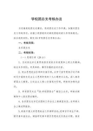学校团总支考核办法.docx