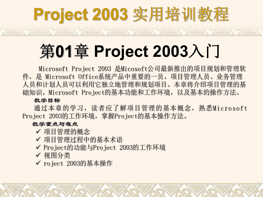 project培训教程.ppt_第1页