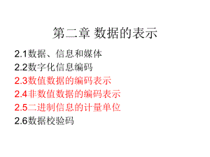数据的表示(数据结构).ppt