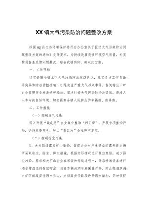 XX镇大气污染防治问题整改方案.docx