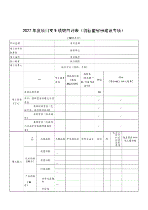 2022年度专项资金部门评价填报表格.docx