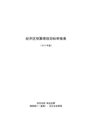 经开区预算绩效目标申报表.docx
