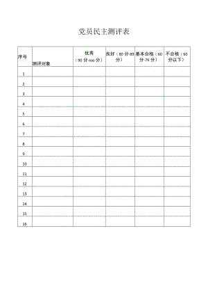 党员民主测评表.docx