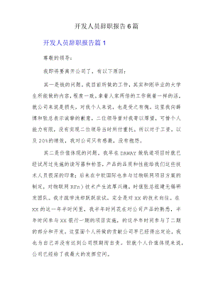 开发人员辞职报告6篇.docx