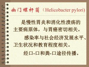 医学微生物学幽门螺杆菌课件.ppt