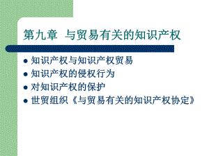 国际贸易与贸易有关的知识产权.ppt