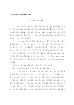 二十届中央纪委二次全会精神学习感悟.docx