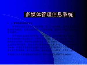 多媒体管理信息系统.ppt