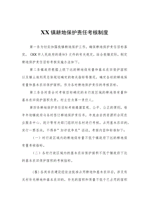 XX镇耕地保护责任考核制度.docx