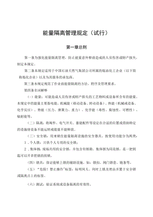 能量隔离管理规定(试行).docx