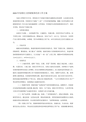 2023年发展壮大村级集体经济工作方案.docx